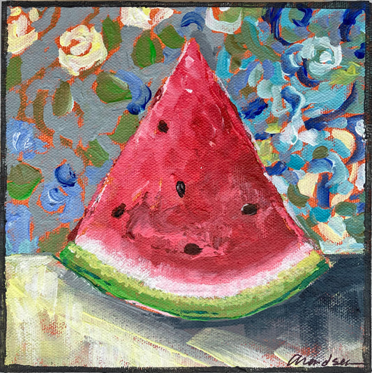 Mini Original Painting, Watermelon 2