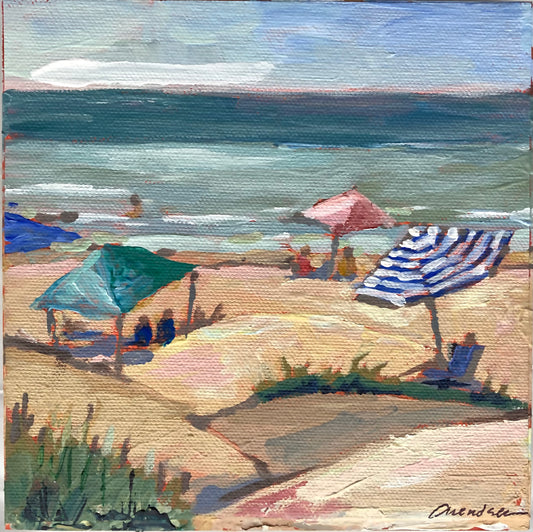 Mini Original Painting, Beach Days 1